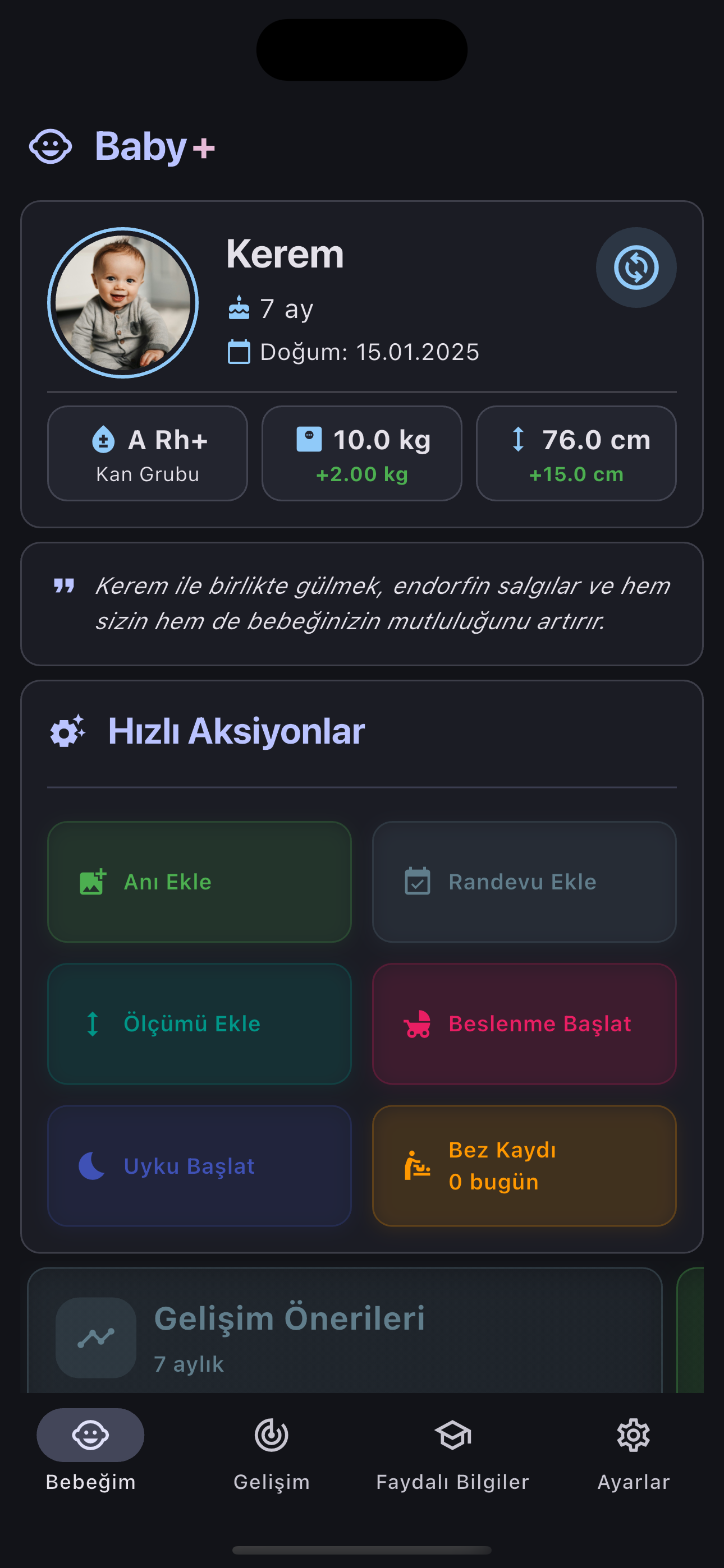 BabyPlus ekran goruntusu 1